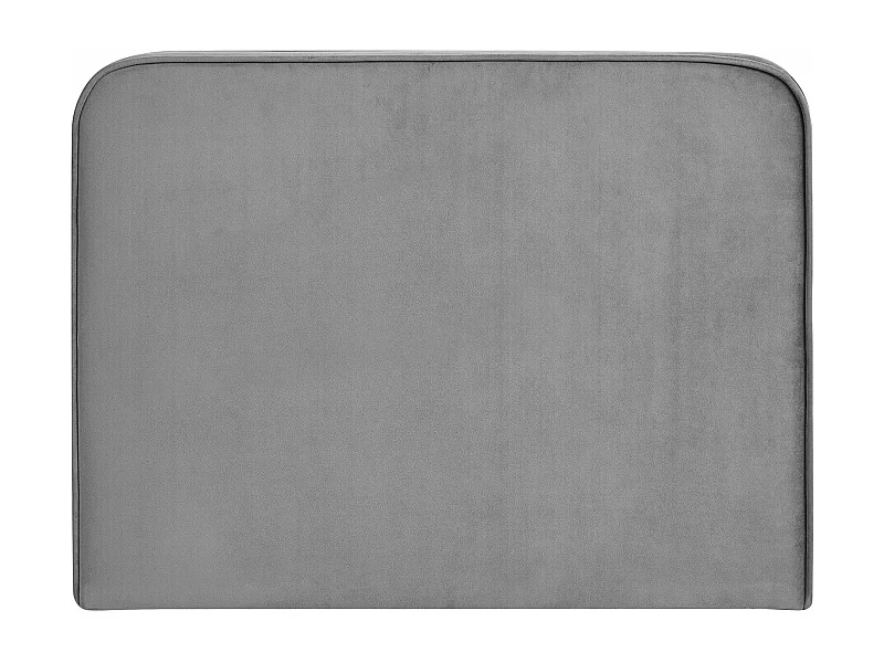 Tête de lit LUNAR 90, En tissu rembourré, Fixation murale Design arrondi moderne, Pour lit 90 cm ou moins, Gris