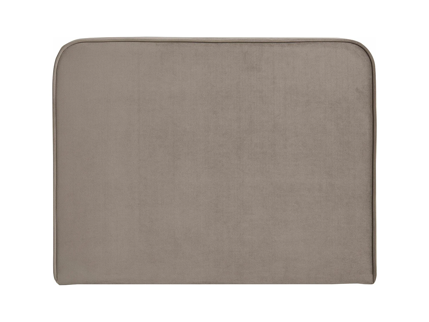 Tête de lit LUNAR 90, En tissu rembourré, Fixation murale Design arrondi moderne, Pour lit 90 cm ou moins, Grège