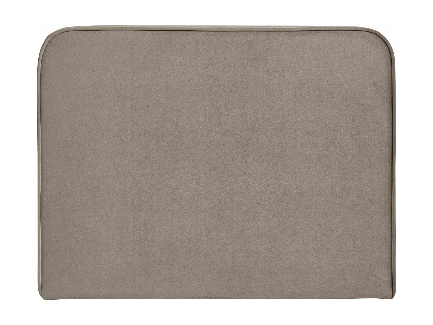 Tête de lit LUNAR 90, En tissu rembourré, Fixation murale Design arrondi moderne, Pour lit 90 cm ou moins, Grège