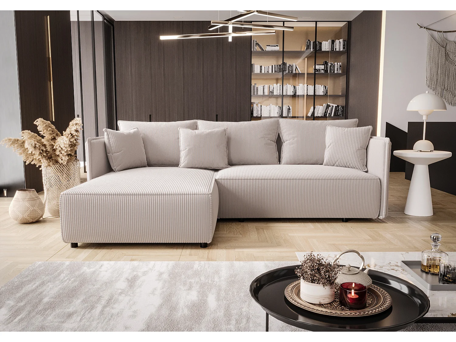 Ecksofa mit Schlaffunktion MILANO L Poso 100 Links
