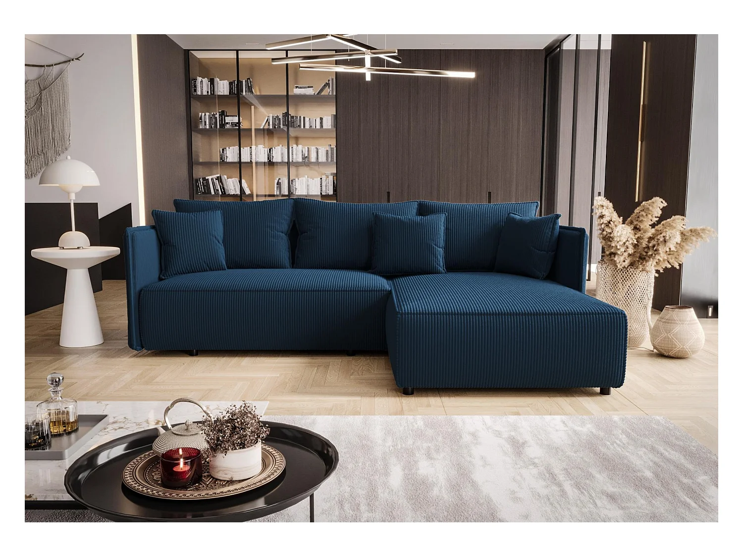 Canapé d'angle avec fonction de couchage MILANO R Poso 005 Droit