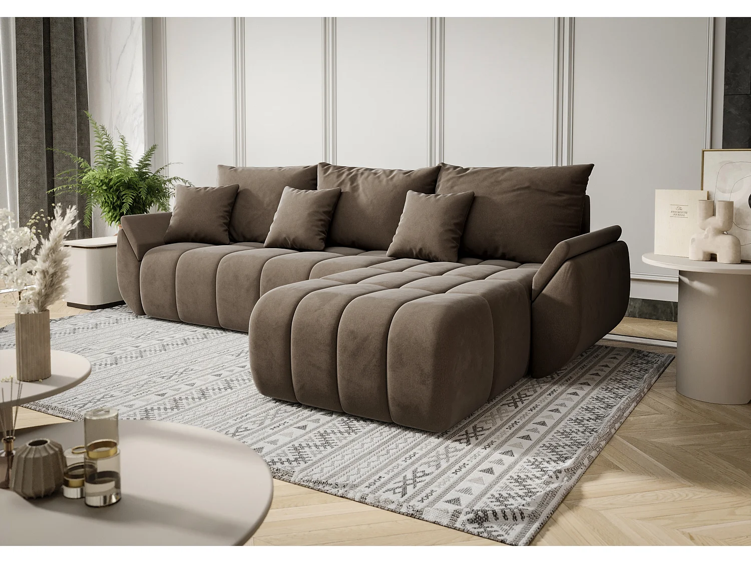 Ecksofa mit Schlaffunktion TOKYO Monolith 09 Rechts