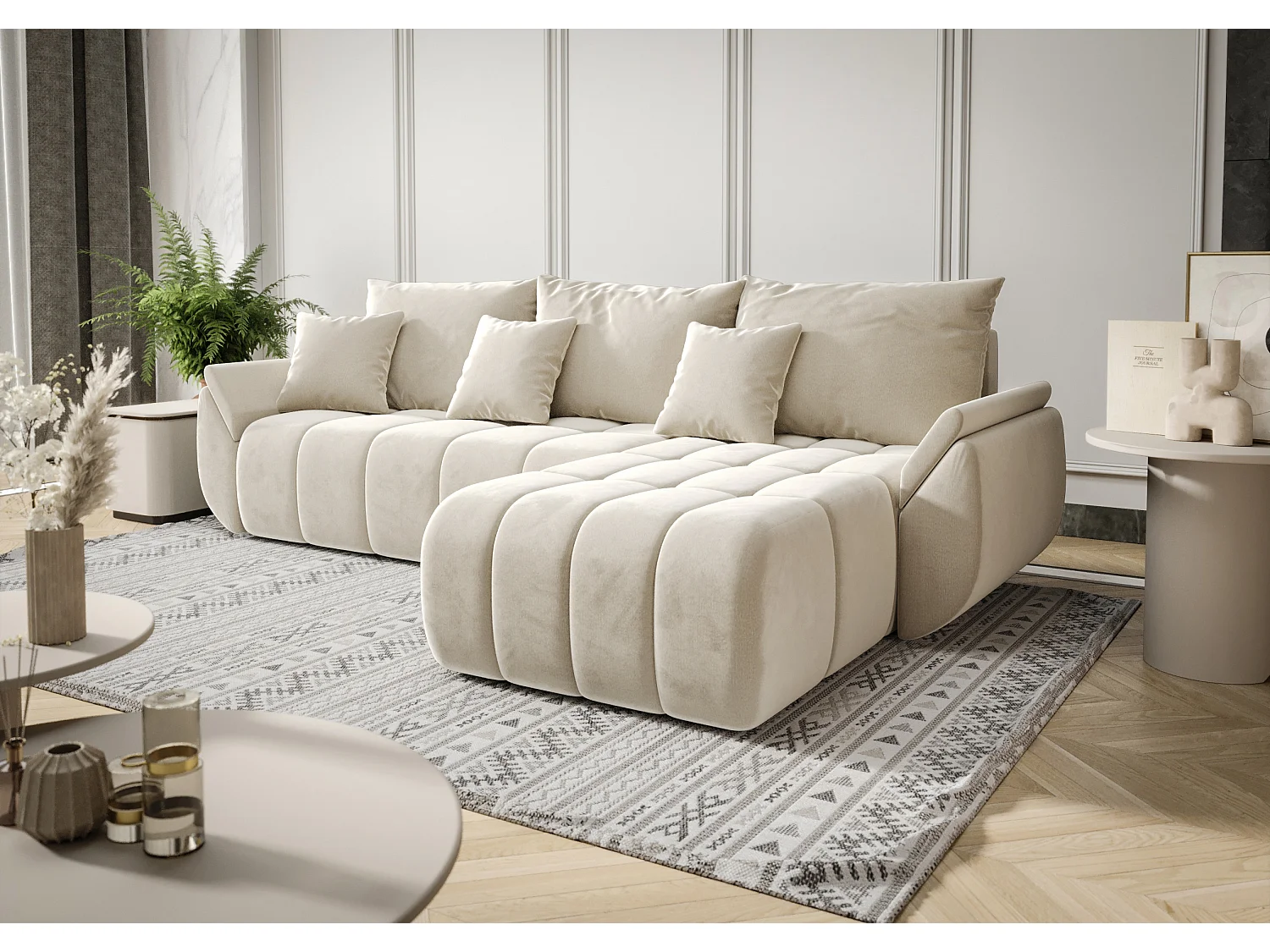 Canapé d'angle avec fonction de couchage TOKYO Monolith 02 Droit