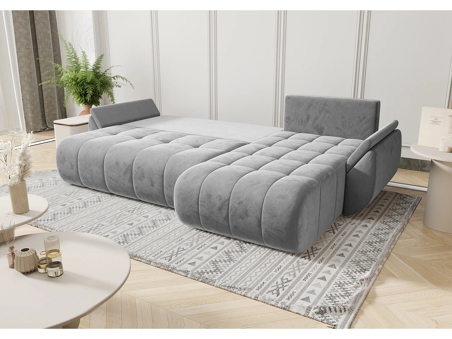 Canapé d'angle avec fonction de couchage TOKYO Monolith 37 Droit