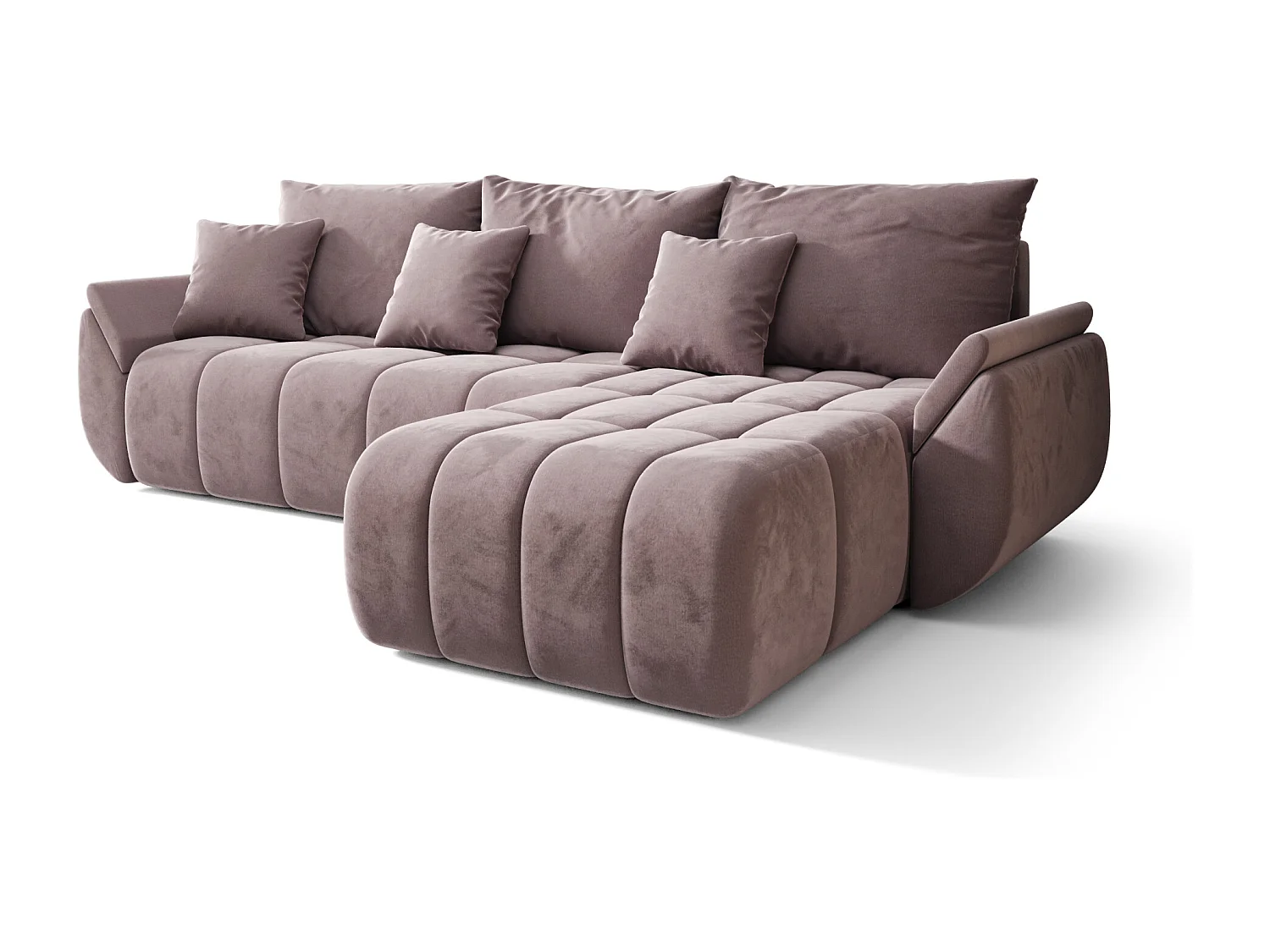 Canapé d'angle avec fonction de couchage TOKYO Monolith 62 Droit