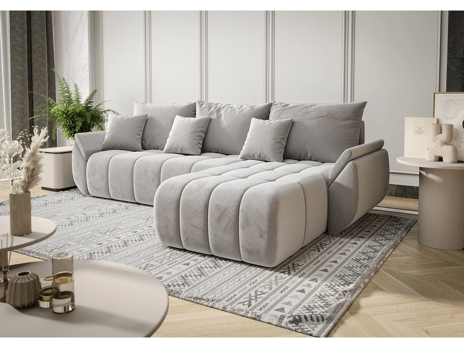 Canapé d'angle avec fonction de couchage TOKYO Monolith 84 Droit