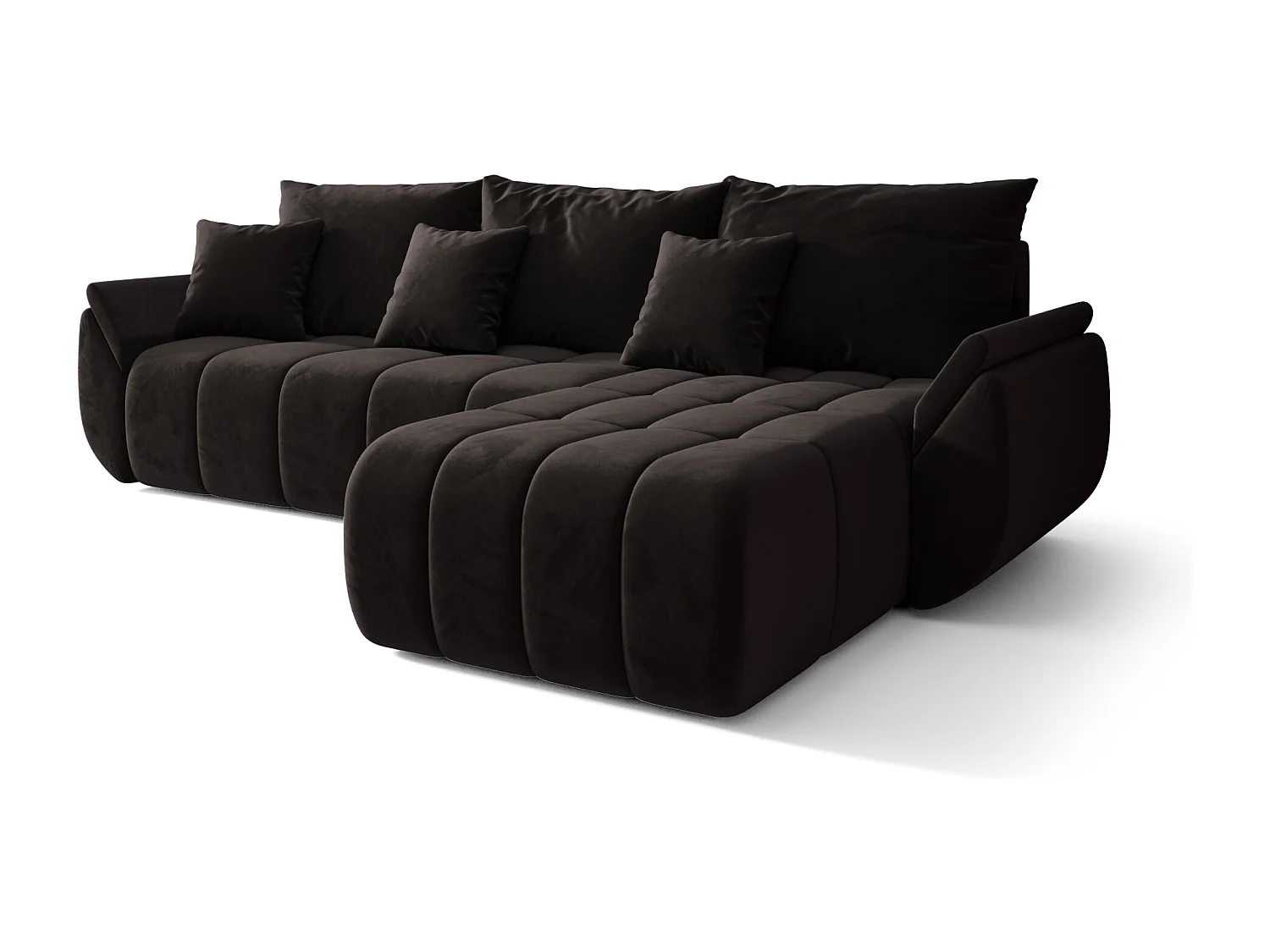 Canapé d'angle avec fonction de couchage TOKYO Monolith 95 Droit