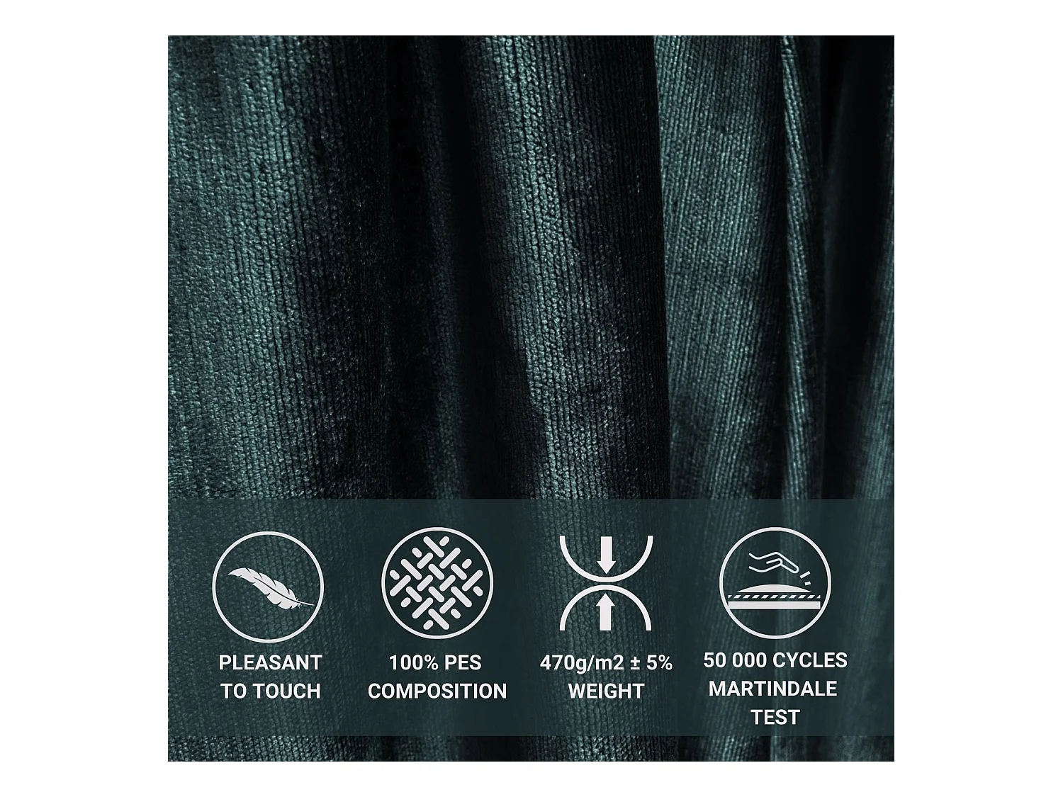 Polsterbett Etero - 120 x 200 cm - Chenille-Stoff - blaugrüne