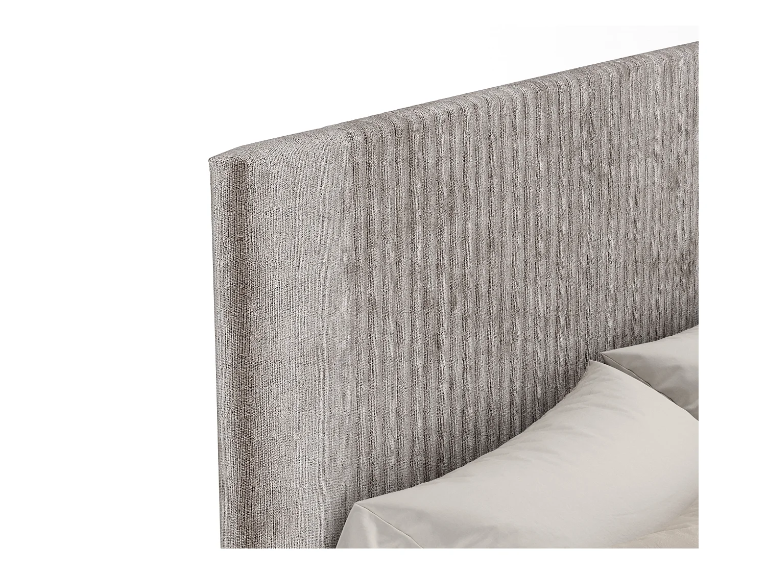 Polsterbett Etero - 180 x 200 cm - Chenille-Stoff - beige