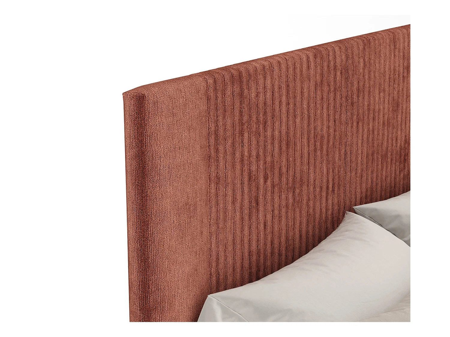 Lit coffre Etero - 180 x 200 cm - chenille - couleur cuivre