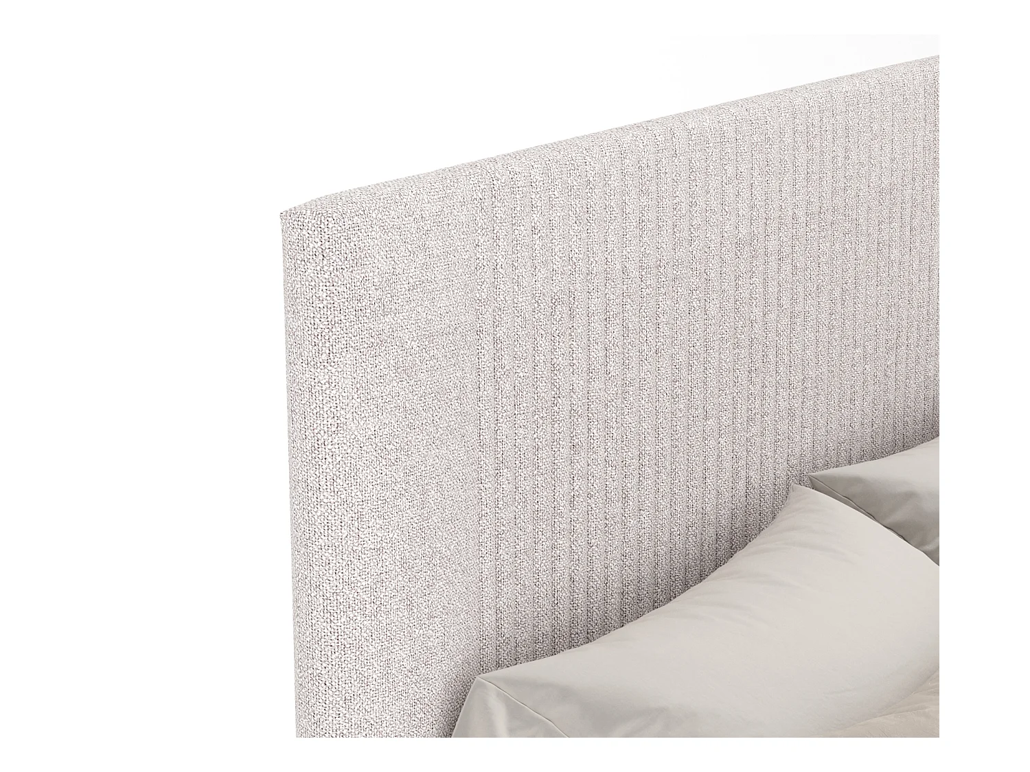 Polsterbett Etero - 120 x 200 cm - Webstoff - beige