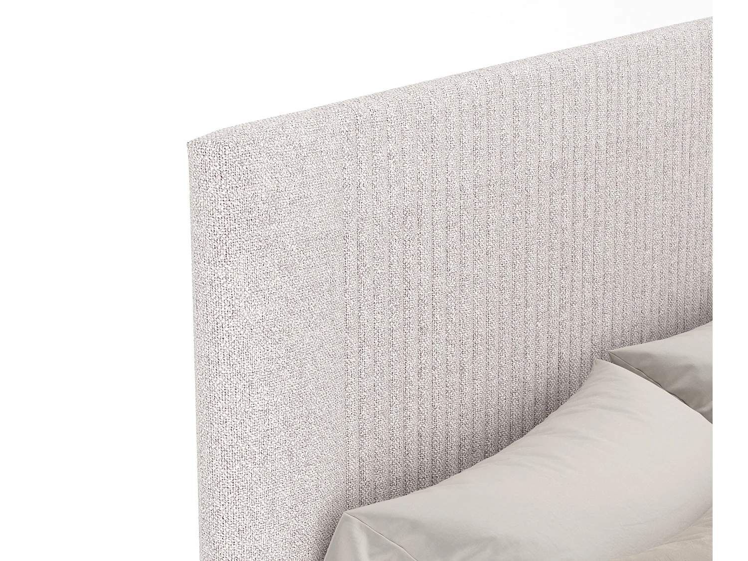 Polsterbett Etero - 120 x 200 cm - Webstoff - beige