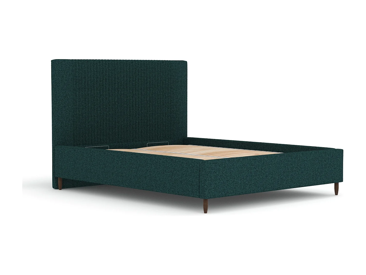 Polsterbett Etero - 140 x 200 cm - Webstoff - grün