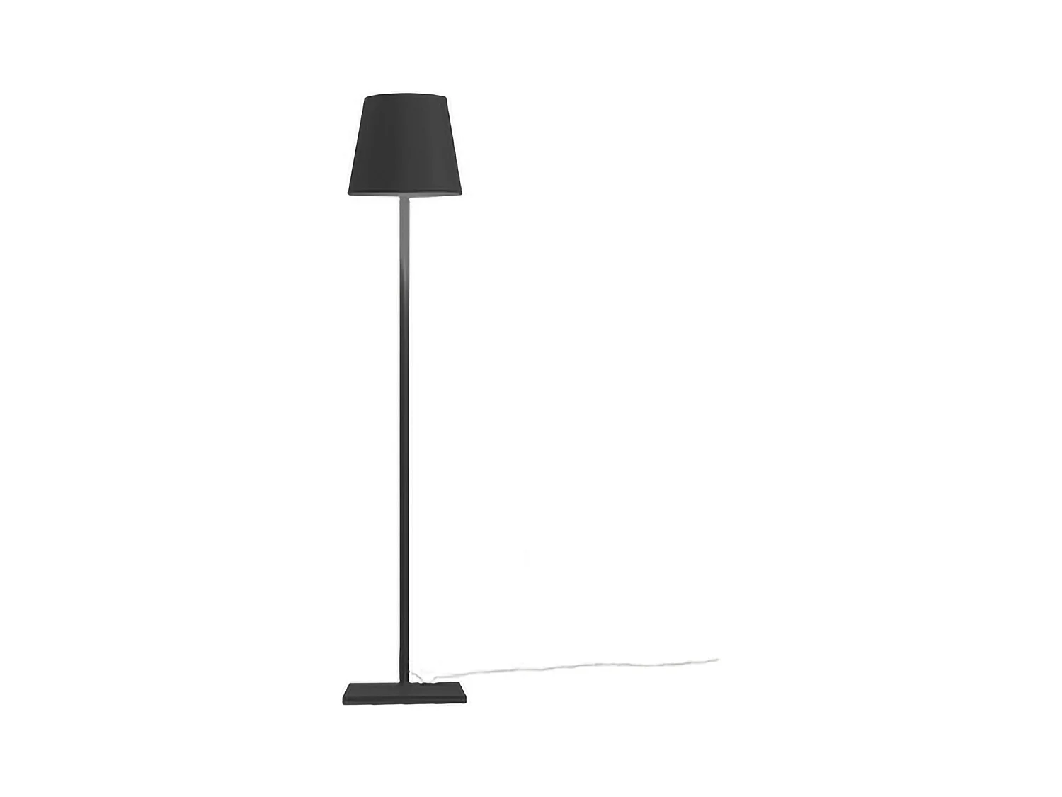Poldina Lampa Podłogowa Ciemnoszara 230V Lampa Podłogowa z Wtyczką 28x150cm - Nowoczesny Design w Aluminium