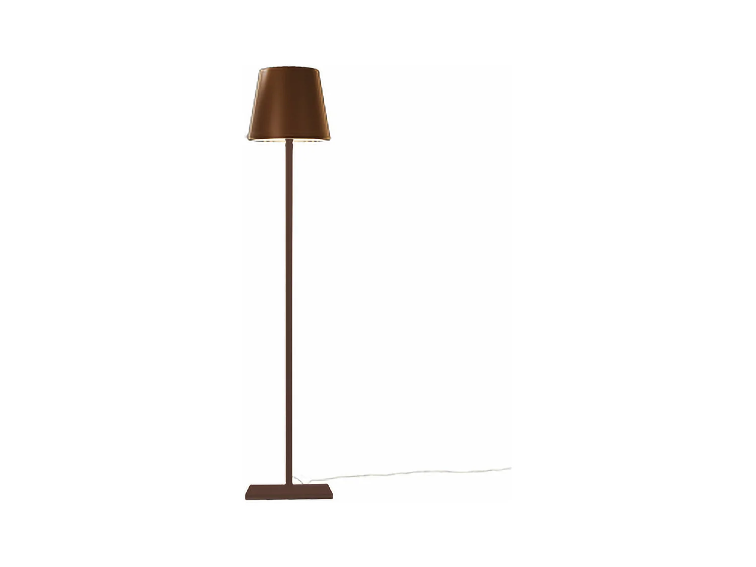 Poldina Corten Lampa podłogowa 230V Lampa podłogowa z wtyczką 28x150cm - Nowoczesny design w aluminium