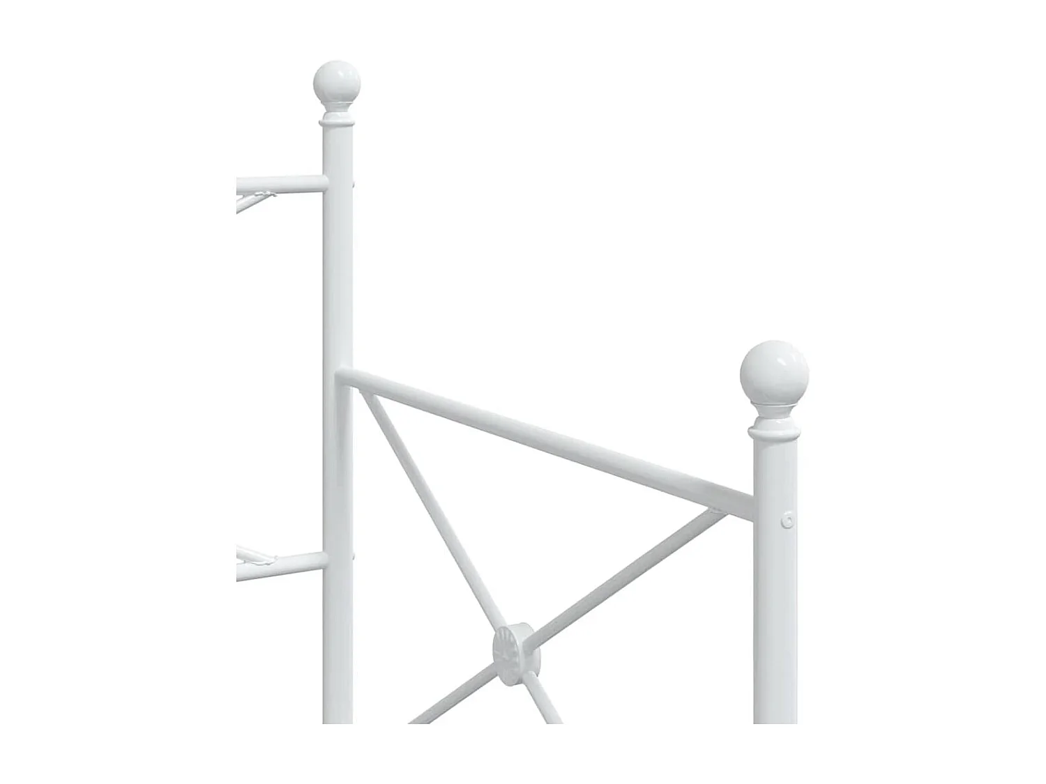 Lit de jour avec lit gigogne sans matelas blanc 90x200 cm acier