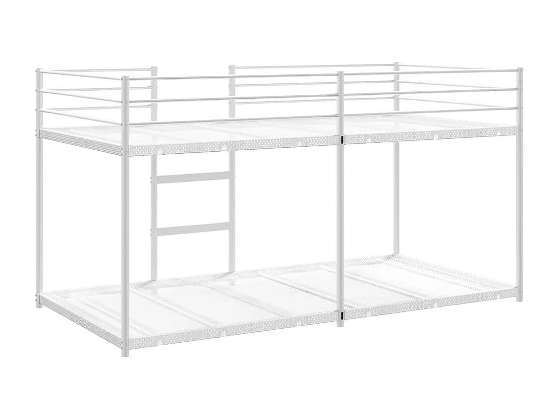 Litera sin colchón acero blanco 107x203 cm