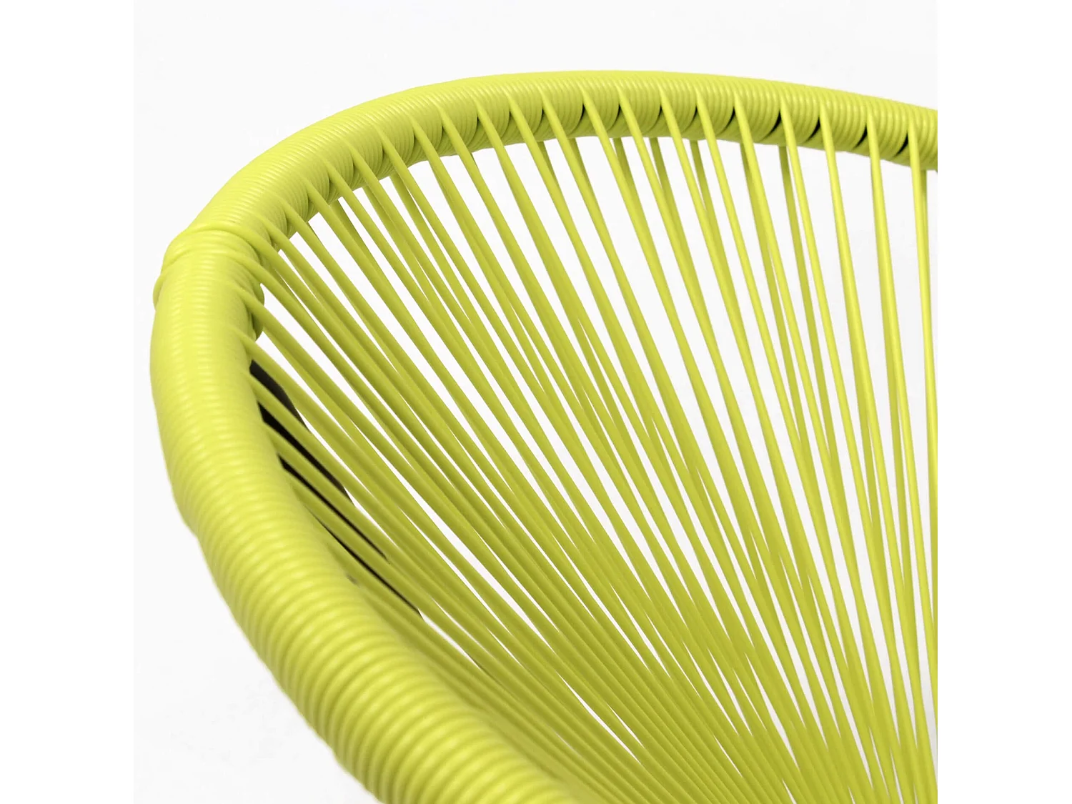 Poltrona da Giardino Rebecca Mobili Nakhla 80x70x76 Acciaio PE Giallo Nero Vintage