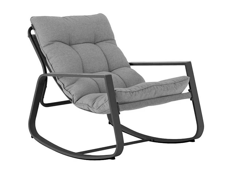 Fauteuil à bascule Felinio gris Hespéride