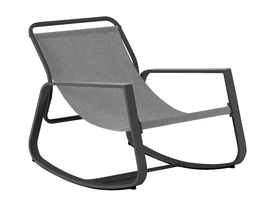 Fauteuil à bascule Felinio gris Hespéride