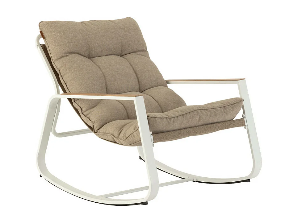 Fauteuil à bascule Felinio taupe Hespéride