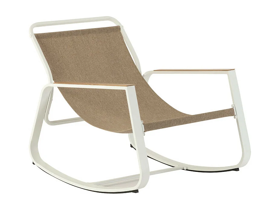 Fauteuil à bascule Felinio taupe Hespéride