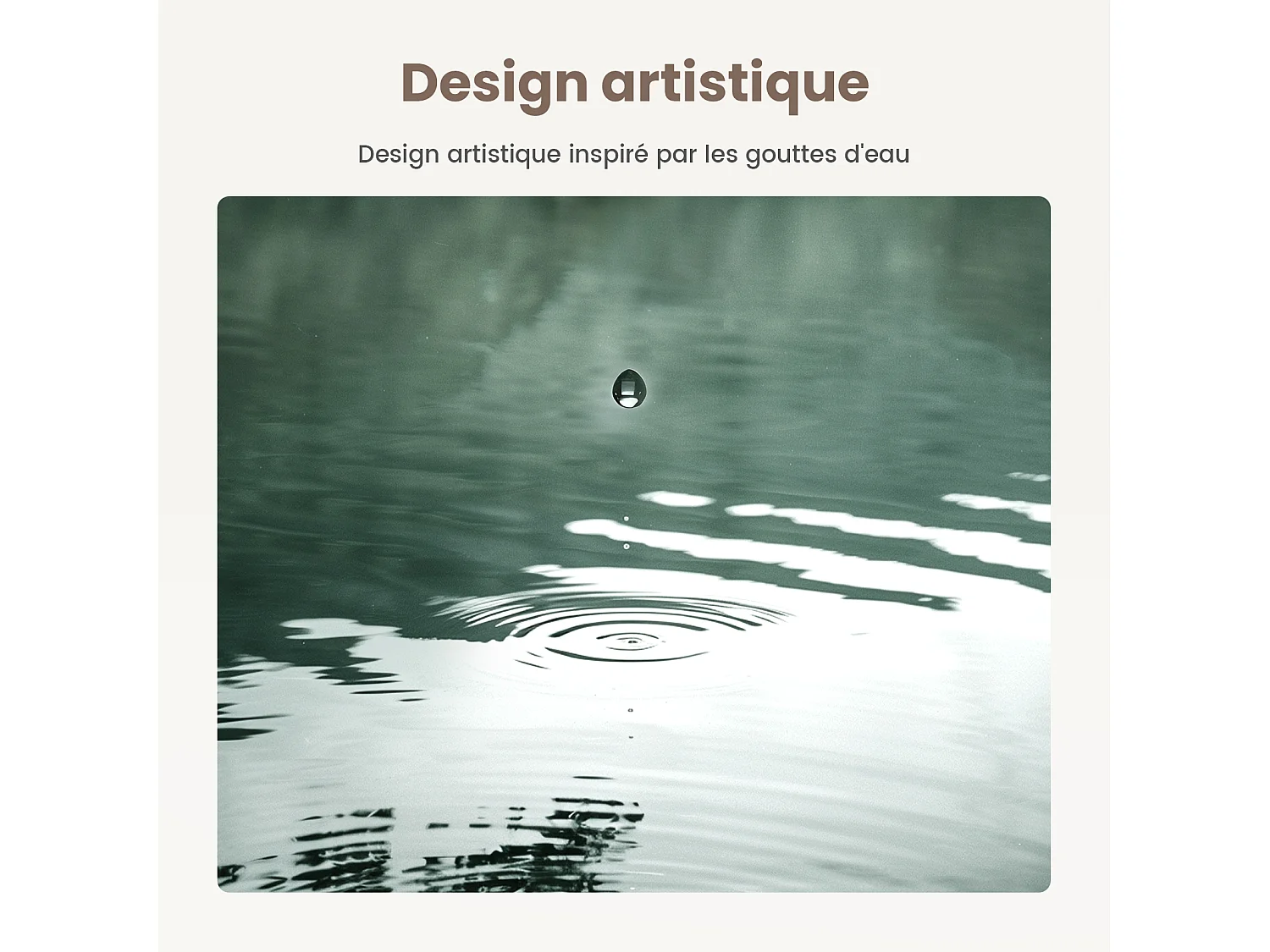 EMKE Miroir Salle de Bain avec Éclairage, 70 x 50 cm, Miroir LED Asymétrique, Interrupteur Tactile, 3 Couleurs de Lumière Réglables, Miroir Anti-Buée