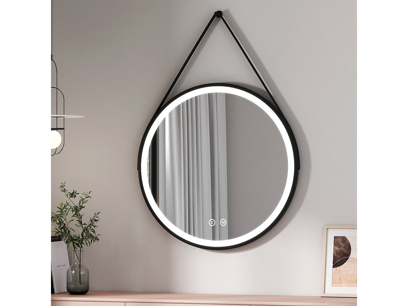 Specchio Bagno Rotondo Con Luce EMKE - 80cm, 3 Colori Dimmerabili, Touch - Foto 11