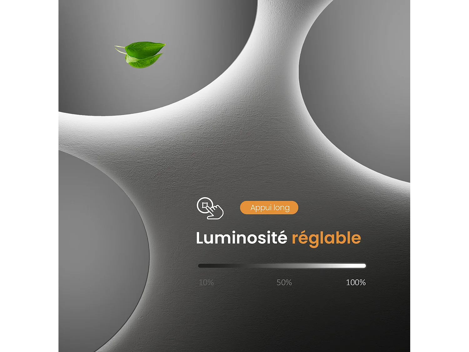 EMKE Ronde LED Badkamerspiegel 60 cm – Frameloos, Achtergrondverlichting, Touch Schakelaar, Koud Wit Licht