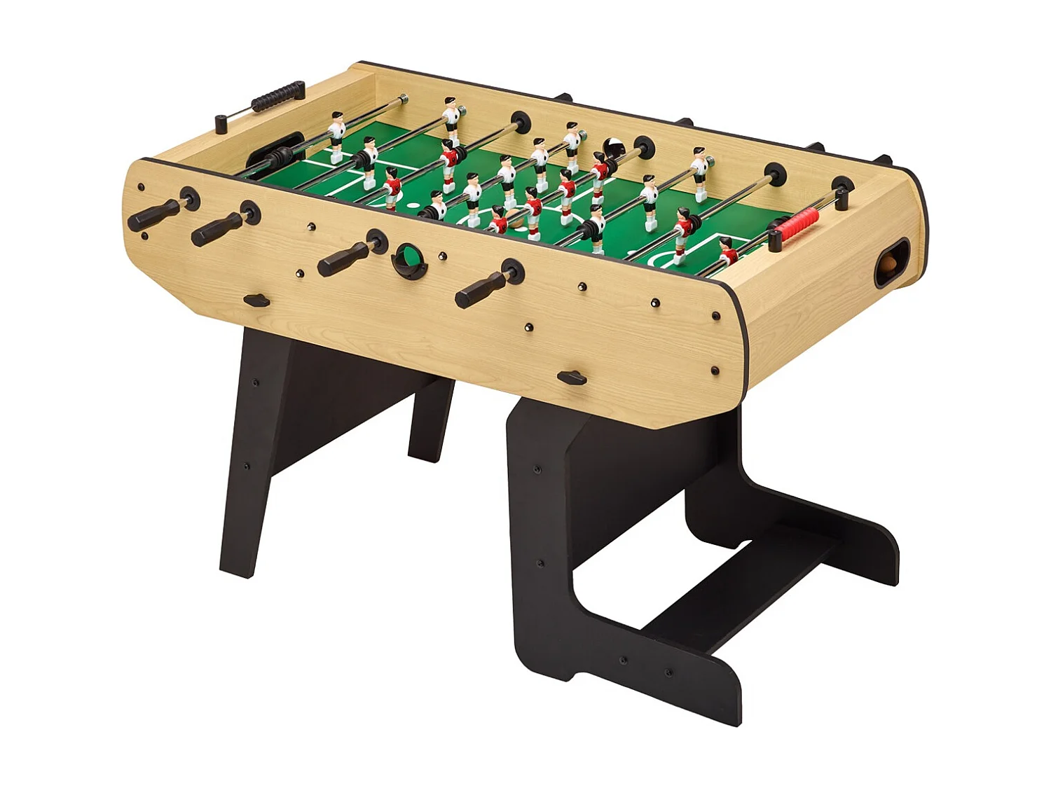 Baby-foot pliable - Barres télescopiques - Robuste - 2 à 4 joueurs - 3 Balles liège inclues