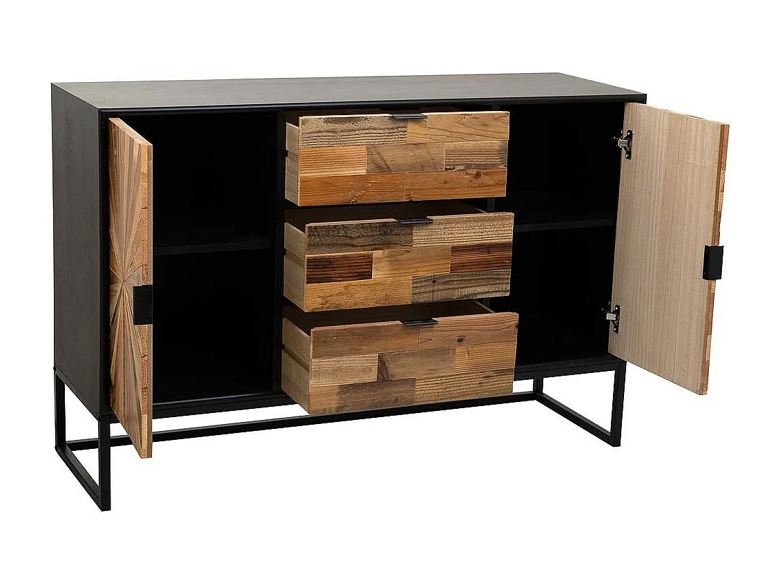Credenza in legno marrone 120x38x78