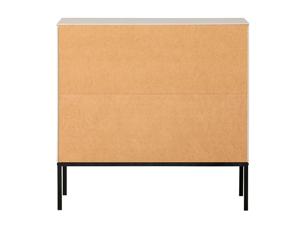 Adam - Commode 3 tiroirs en bois - Beige