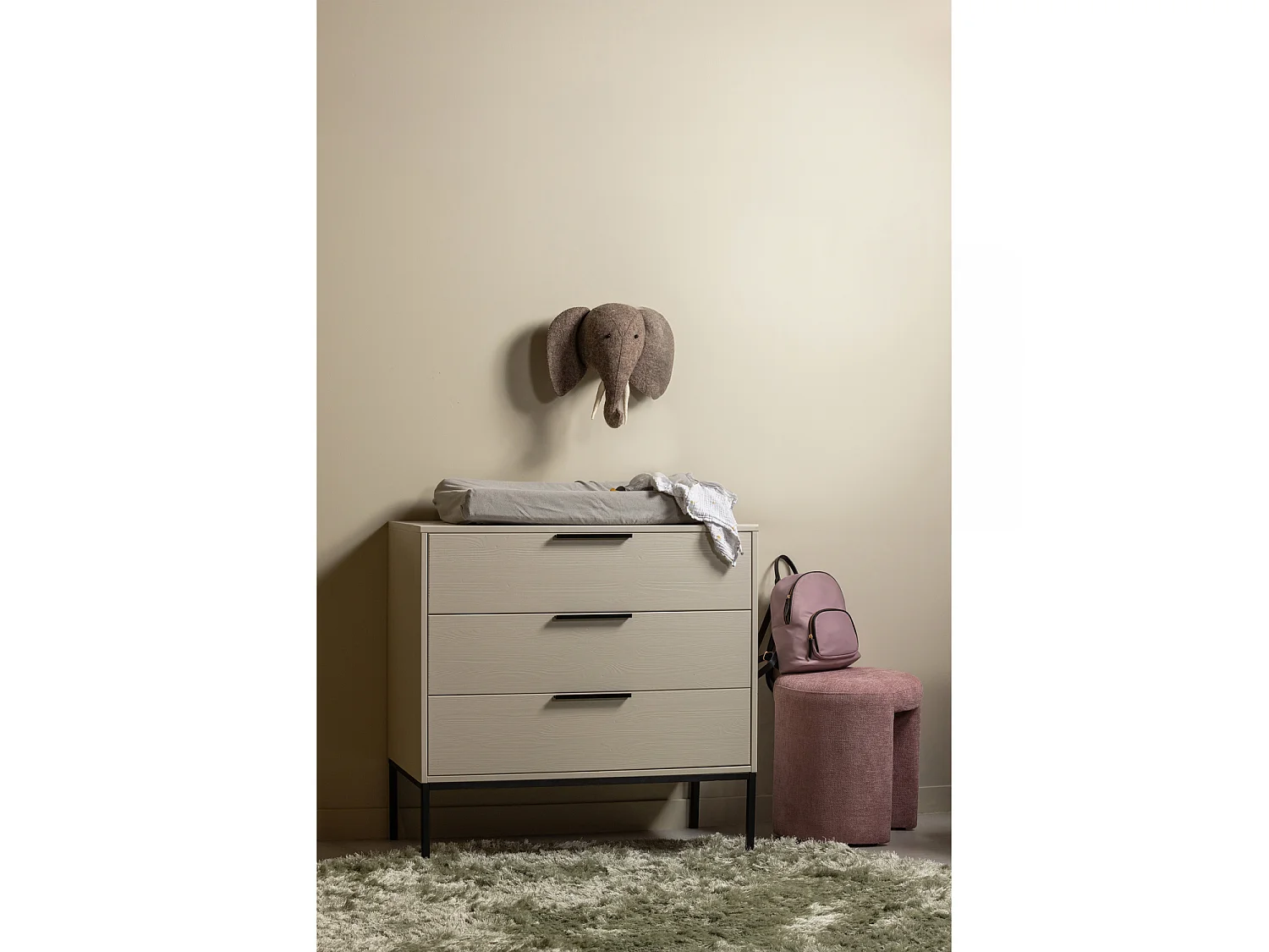 Commode 3 tiroirs en pin ADAM