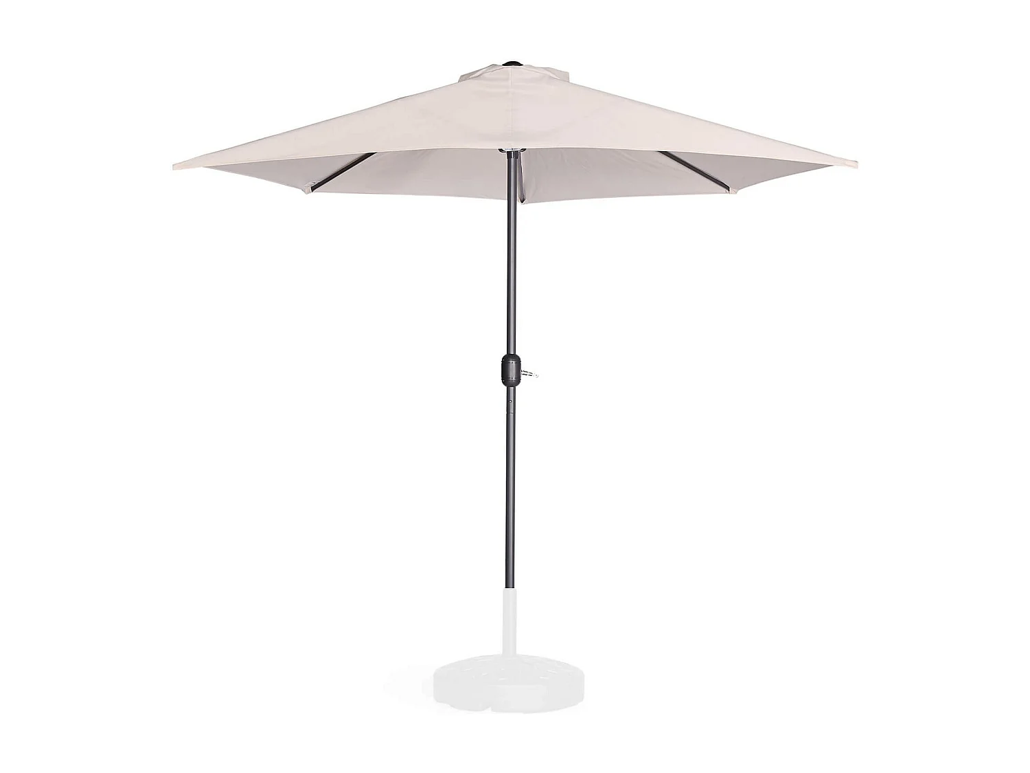 Ombrellone Rebecca Mobili Abuliton 235x270x135 Acciaio Poliestere Beige Moderno