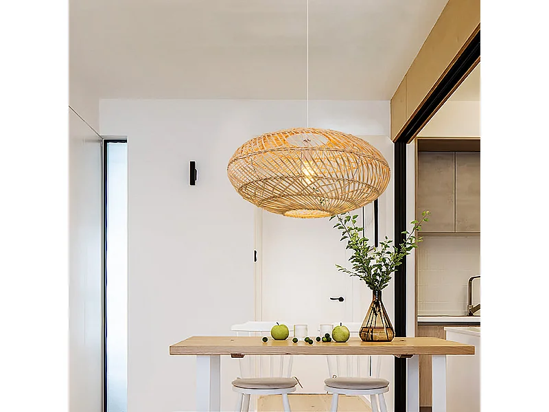 Suspension naturelle en bambou et métal d50cm x h25cm