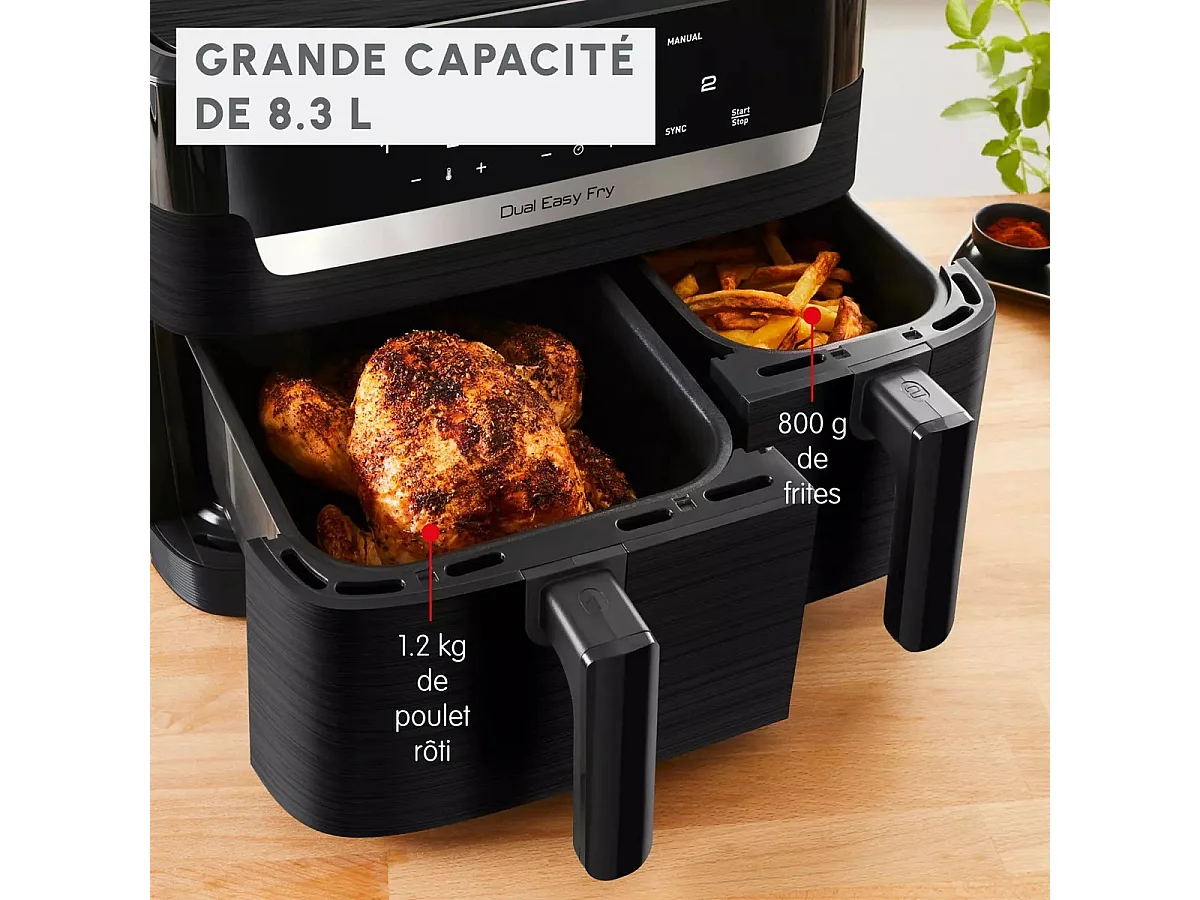 Moulinex Friteuse sans huile 8.3l 2700w gris - ez901h20