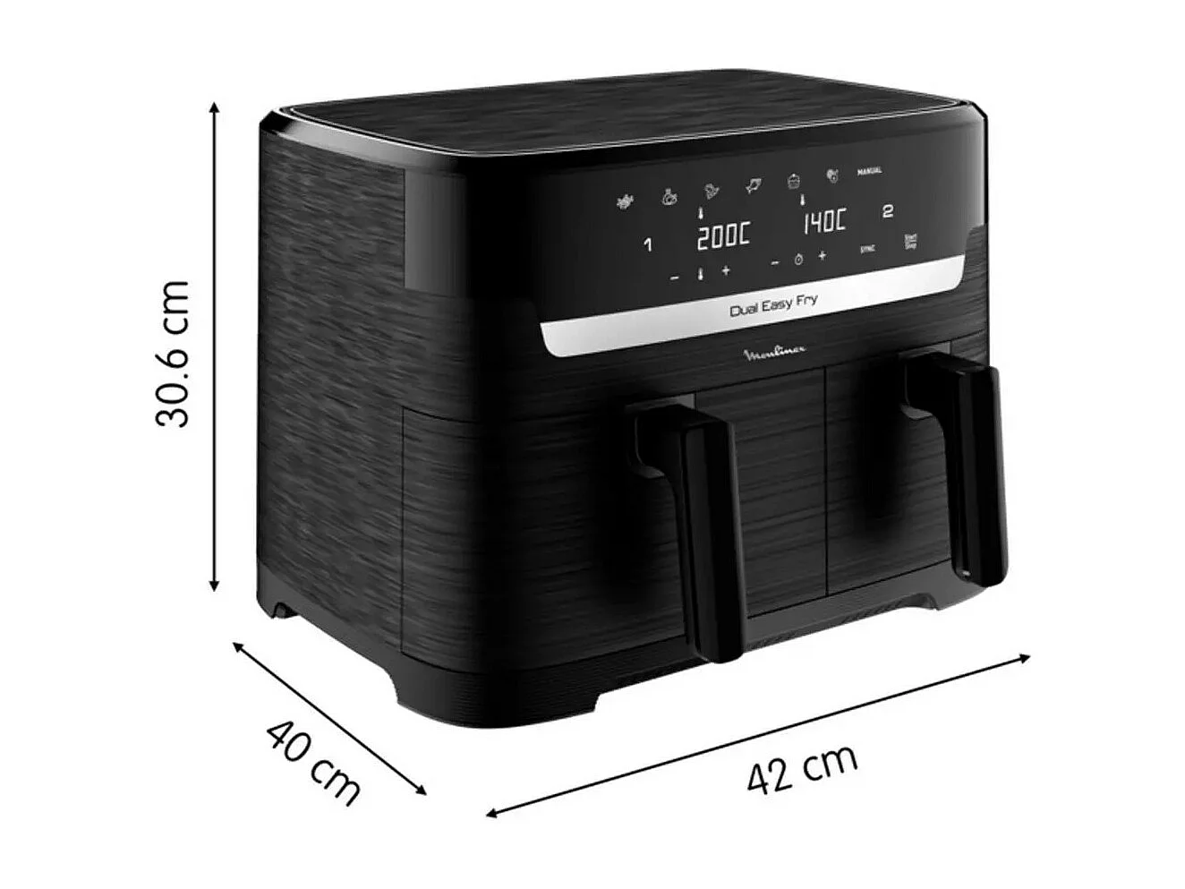 Moulinex Friteuse sans huile 8.3l 2700w gris - ez901h20