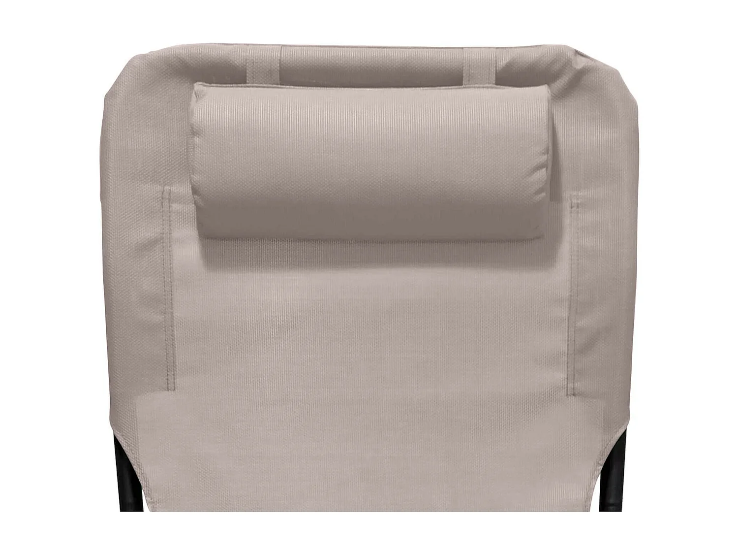 Sedia a Sdraio Pieghevole Rebecca Mobili Tamatim 88x63x83 Poliestere Acciaio Beige Grigio Scuro