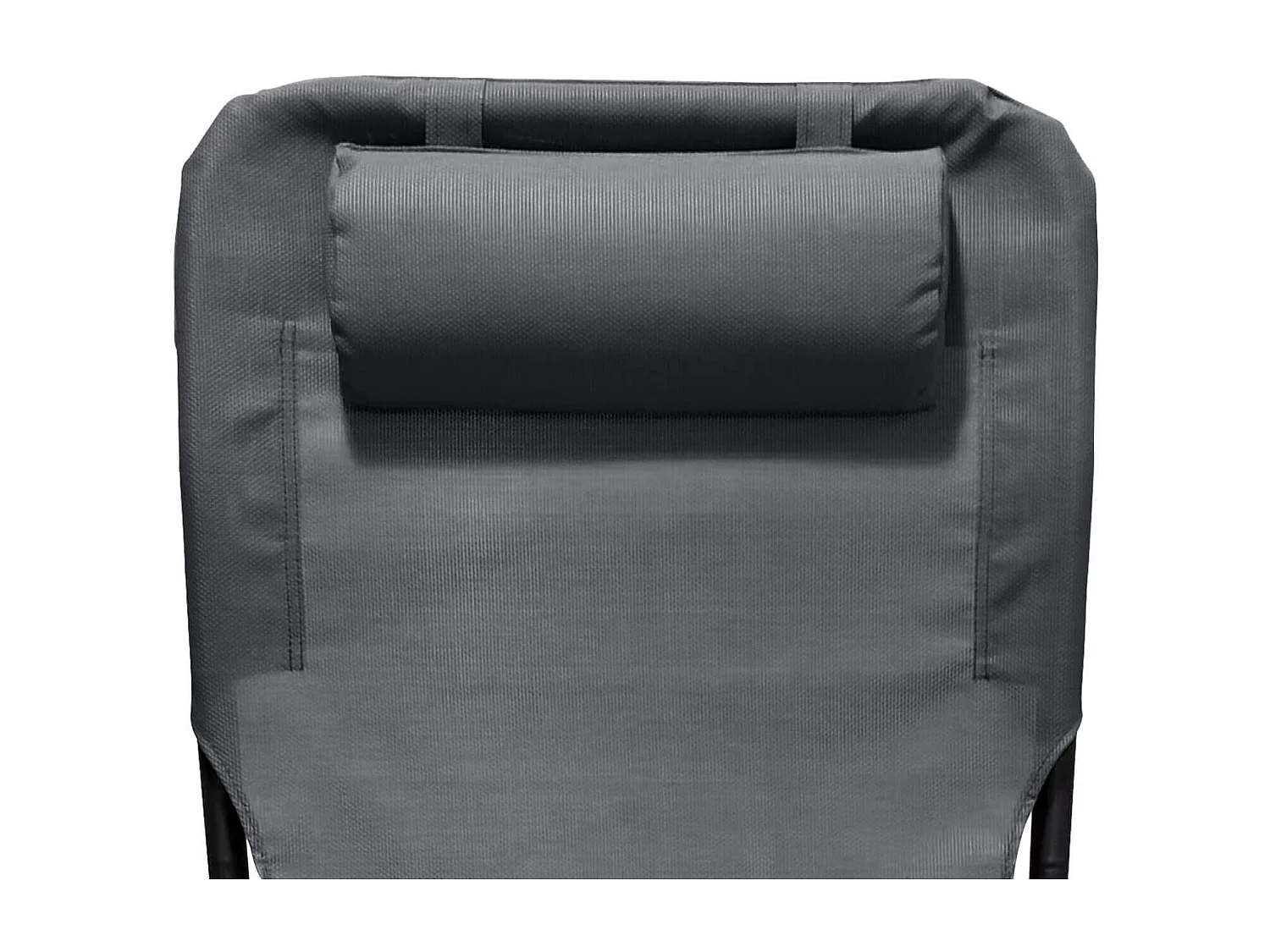 Cadeira de espreguiçadeira dobrável Rebecca Mobili Ukpa 88x63x83 Poliéster Aço Cinza Escuro