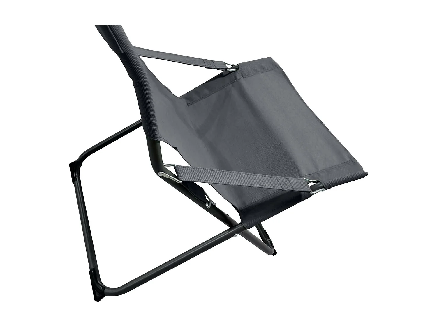 Cadeira de espreguiçadeira dobrável Rebecca Mobili Ukpa 88x63x83 Poliéster Aço Cinza Escuro