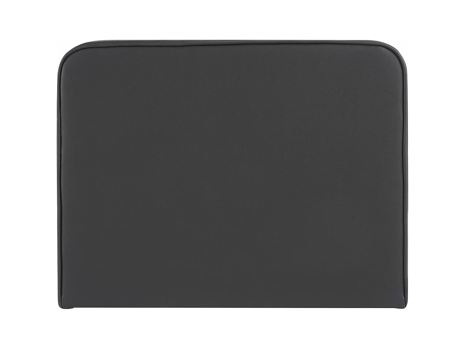 Tête de lit ARIELA 90, Rembourrée, Fixation murale, Design arrondi moderne, Pour lit 90 cm ou moins, Noir