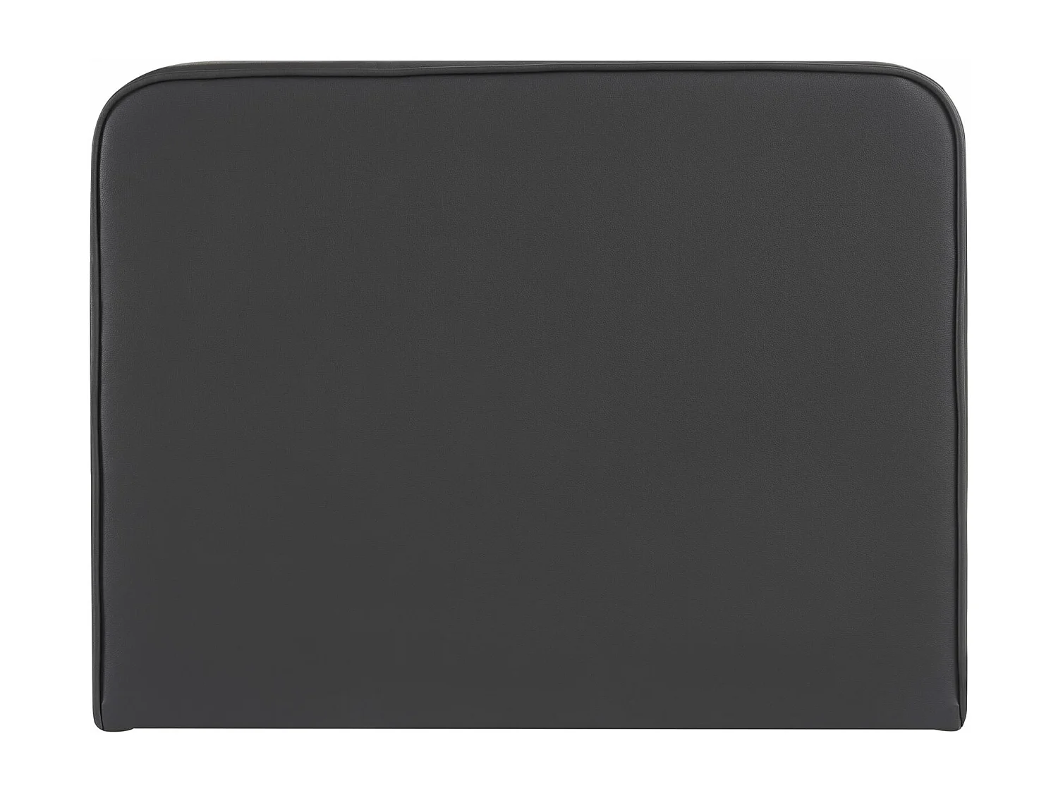 Tête de lit ARIELA 90, Rembourrée, Fixation murale, Design arrondi moderne, Pour lit 90 cm ou moins, Noir