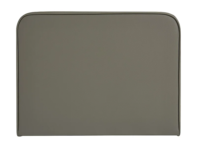 Tête de lit ARIELA 90, Rembourrée, Fixation murale, Design arrondi moderne, Pour lit 90 cm ou moins, Gris