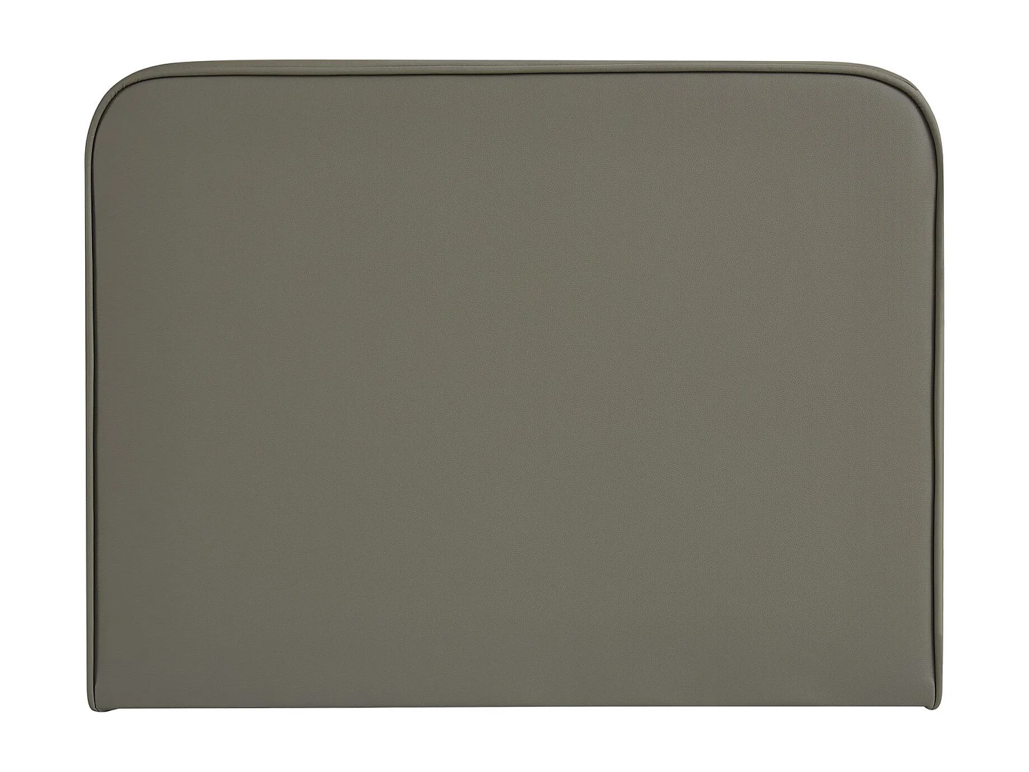 Tête de lit ARIELA 90, Rembourrée, Fixation murale, Design arrondi moderne, Pour lit 90 cm ou moins, Gris