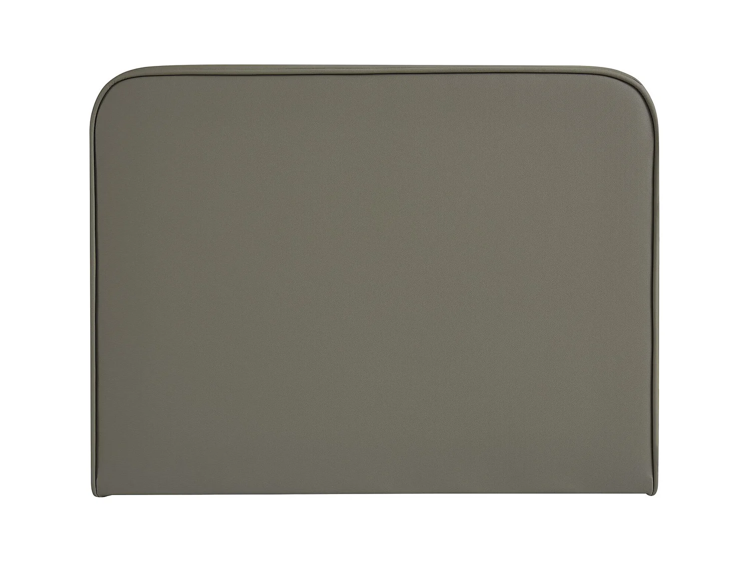 Tête de lit ARIELA 90, Rembourrée, Fixation murale, Design arrondi moderne, Pour lit 90 cm ou moins, Gris