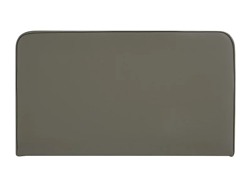 Tête de lit NAOFE 120, Rembourrée, Fixation murale, Design arrondi moderne, Pour lit 120 cm ou moins, Gris