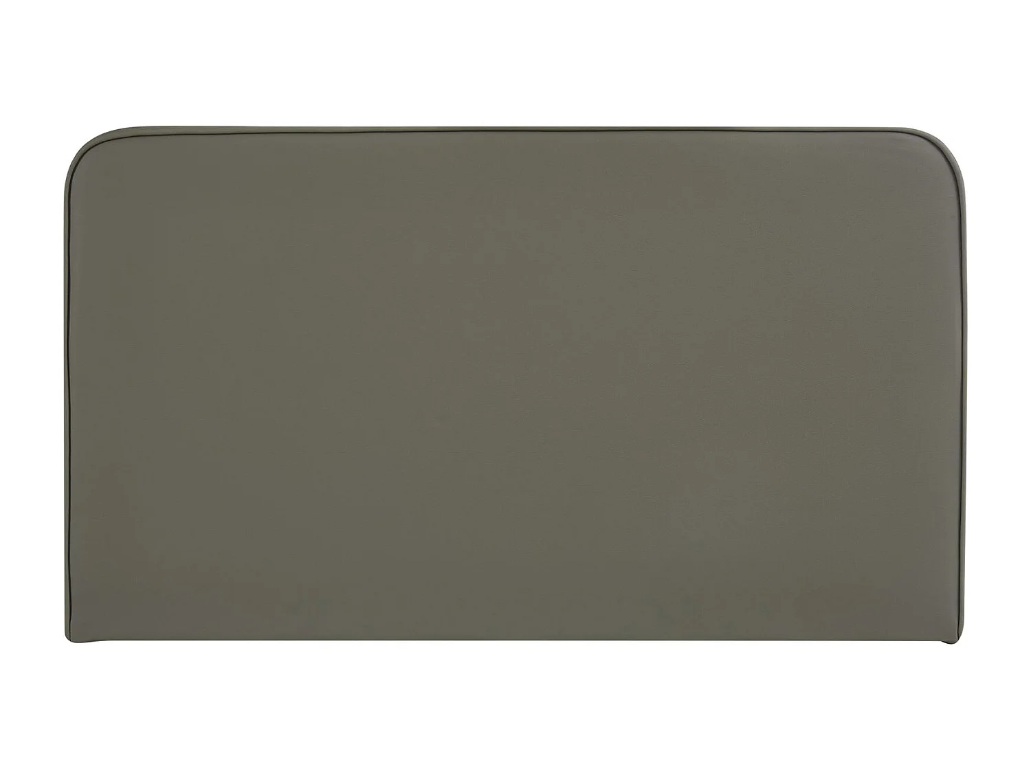 Tête de lit NAOFE 120, Rembourrée, Fixation murale, Design arrondi moderne, Pour lit 120 cm ou moins, Gris