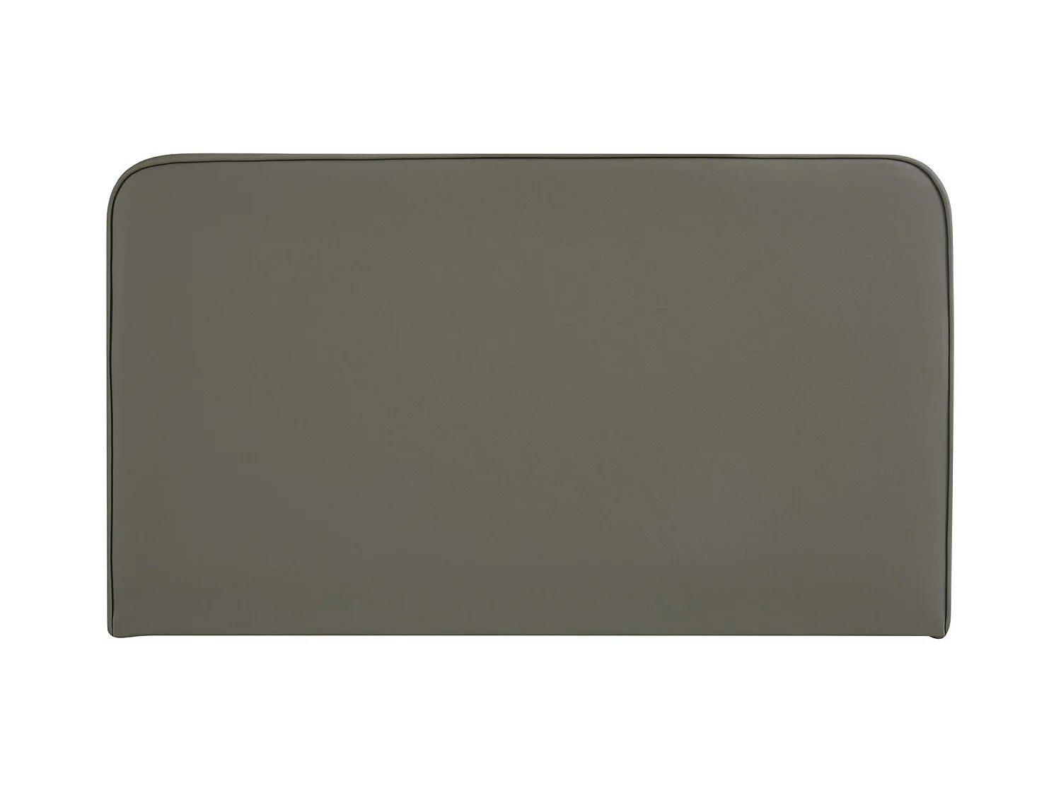 Tête de lit NAOFE 120, Rembourrée, Fixation murale, Design arrondi moderne, Pour lit 120 cm ou moins, Gris