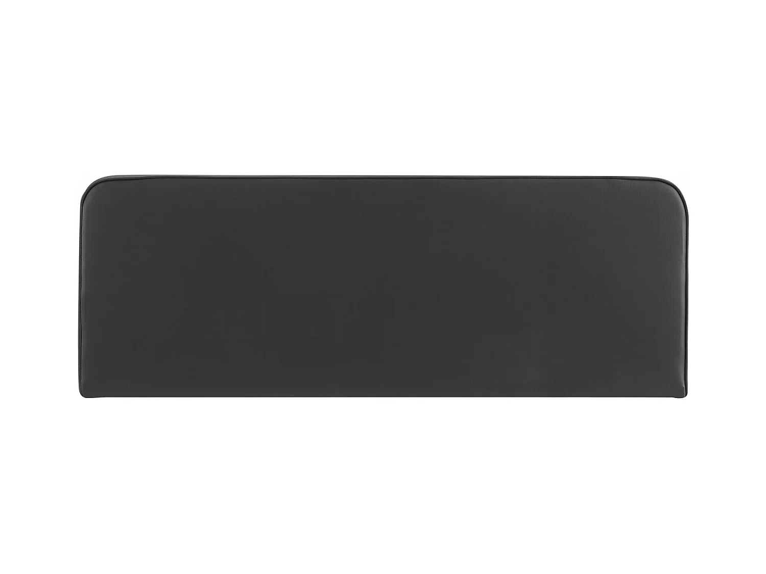 Tête de lit CELEST 160, Rembourrée, Fixation murale, Design arrondi moderne, Pour lit 160 cm ou moins, Noir