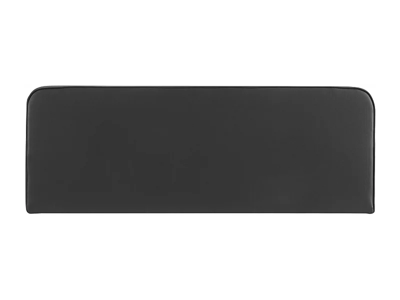 Tête de lit CELEST 160, Rembourrée, Fixation murale, Design arrondi moderne, Pour lit 160 cm ou moins, Noir
